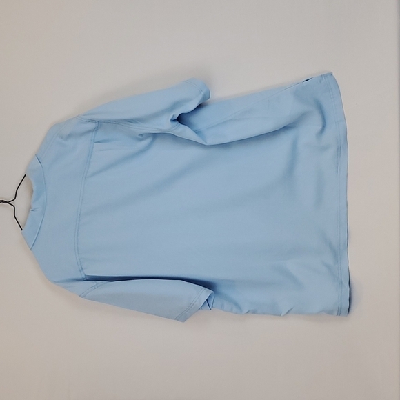 NWT Roundtree & Yorke Caribbean Powder Blue Pearl Snap Short Sleeve Shirt - XL - Picture 4 of 5